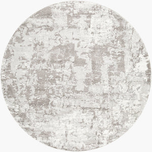 Livabliss Venice Geometric High Pile Polypropylene Accent Rug for Entryway or Bedroom Decor Medium Gray, Li 7'10" x 7'10" VNE2305-710RD