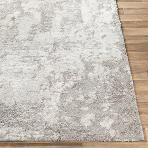 Livabliss Venice Geometric High Pile Polypropylene Accent Rug for Entryway or Bedroom Decor Medium Gray, Li 6'7" x 9'6" VNE2305-6796