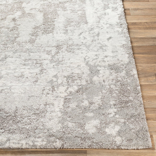 Livabliss Venice Geometric High Pile Polypropylene Accent Rug for Entryway or Bedroom Decor Medium Gray, Li 6'7" x 9'6" VNE2305-6796