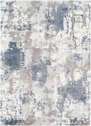 Livabliss Venice Geometric High Pile Polypropylene Area Rug for Entryways and Bedrooms Denim, Pale Blu 6'7" x 9'6" VNE2306-6796