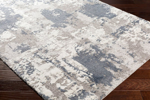 Livabliss Venice Geometric High Pile Polypropylene Area Rug for Entryways and Bedrooms Denim, Pale Blu 5'3" x 5'3" VNE2306-53RD