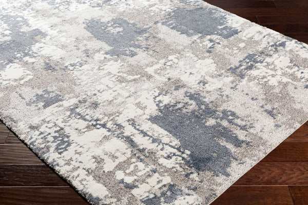 Livabliss Venice Geometric High Pile Polypropylene Area Rug for Entryways and Bedrooms Denim, Pale Blu 5'3" x 5'3" VNE2306-53RD