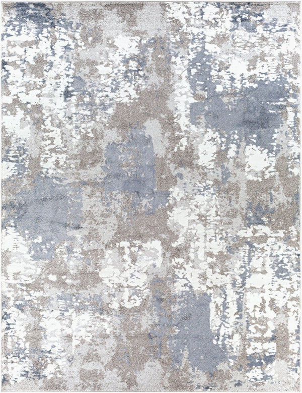 Livabliss Venice Geometric High Pile Polypropylene Area Rug for Entryways and Bedrooms Denim, Pale Blu 7'10" x 10'2" VNE2306-710103