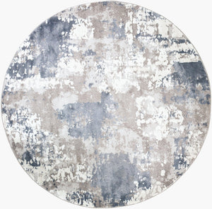 Livabliss Venice Geometric High Pile Polypropylene Area Rug for Entryways and Bedrooms Denim, Pale Blu 7'10" x 7'10" VNE2306-710RD
