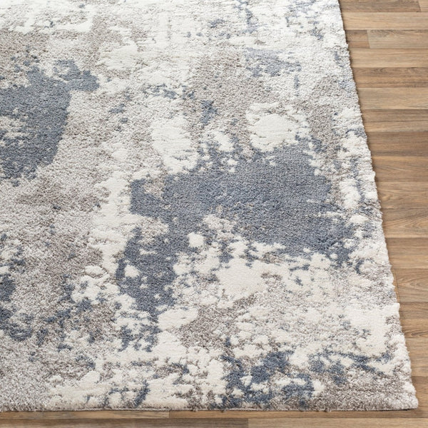 Livabliss Venice Geometric High Pile Polypropylene Area Rug for Entryways and Bedrooms Denim, Pale Blu 5'3" x 5'3" VNE2306-53RD