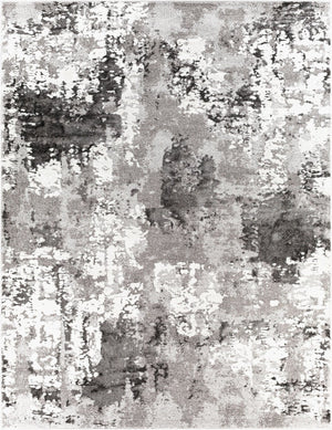 Livabliss Venice Geometric High Pile Polypropylene Rug Mid-century Modern Entryway Accent Medium Gray, Bl 7'10" x 10'2" VNE2308-710103