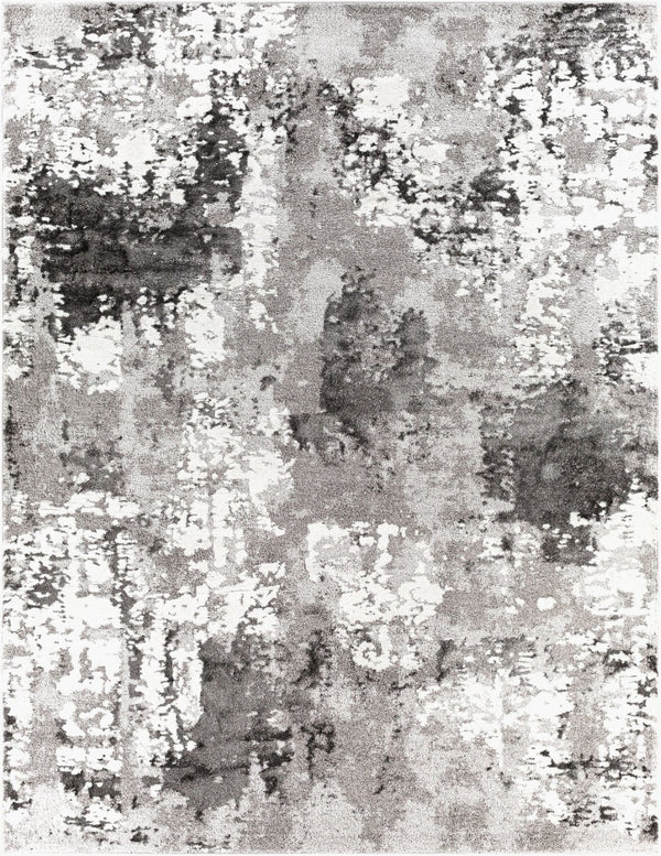 Livabliss Venice Geometric High Pile Polypropylene Rug Mid-century Modern Entryway Accent Medium Gray, Bl 7'10" x 10'2" VNE2308-710103