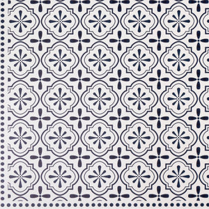 Livabliss Vinilo Flatweave Vinyl Area Rug American Made for High Traffic Entryways and Kitchens Cream, Black 3' x 8' VNL2305-38