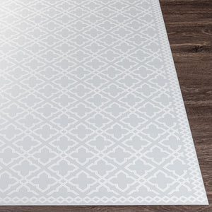 Livabliss Vinilo Flat Weave Vinyl Indoor Rug Traditional Pattern for Kitchen Entryway Bath Cream, Medium G 2' x 3' VNL2307-23