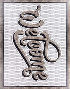 Livabliss Vinilo Flatweave Vinyl Area Rug for Entryways Kitchens and High Traffic Floors Usa Made Cream, Black 2' x 3' VNL2310-23