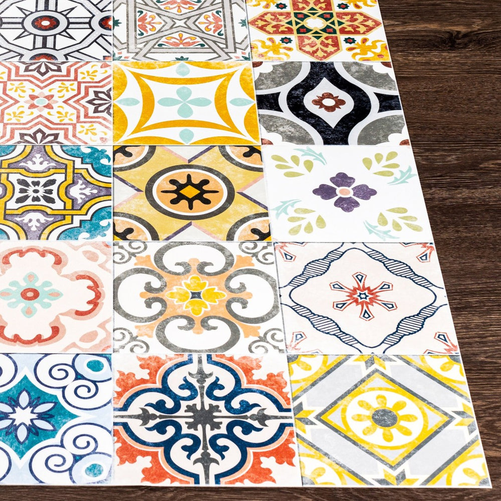 Livabliss Vinilo Machine Woven Vinyl Flatweave Runner Rug for Entryways and High Traffic Halls VNL2313-38
