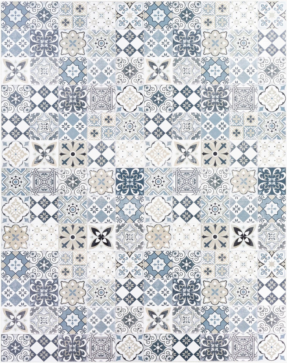Livabliss Vinilo Machine Woven Vinyl Flatweave Area Rug Built for High Traffic Spaces Usa Made VNL2314-6682