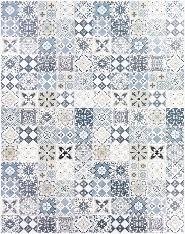 Livabliss Vinilo Machine Woven Vinyl Flatweave Area Rug Built for High Traffic Spaces Usa Made VNL2314-6682