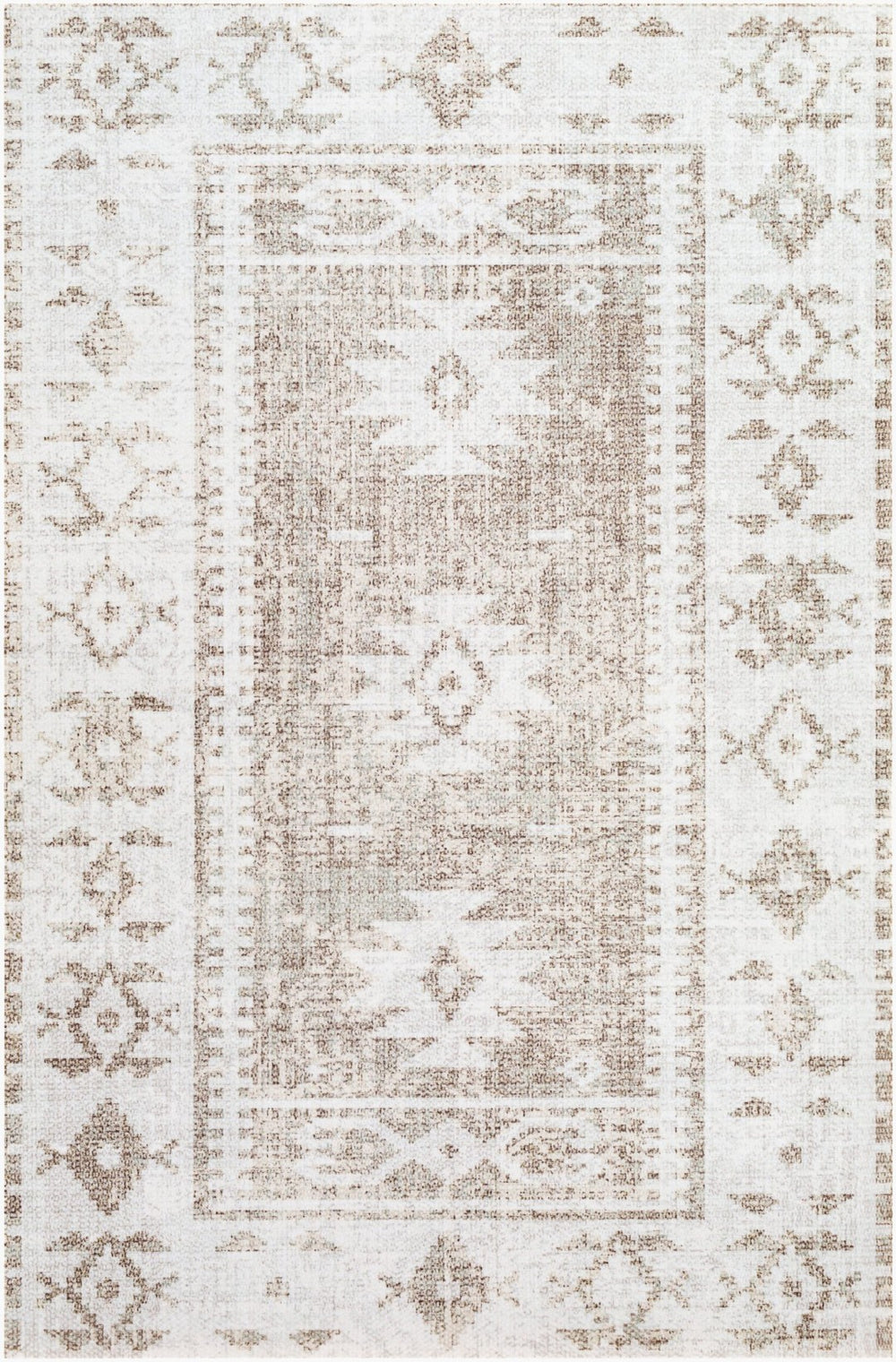 Livabliss Vinilo Flatweave Vinyl Area Rug for Entryways Kitchens and High Traffic Spaces Cream, Medium G 2' x 3'11" VNL2317-2311