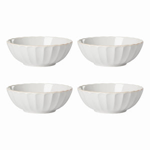 Lenox French Perle Scallop 4-Piece Bowl Set White, WHITE STONEWARE 893545