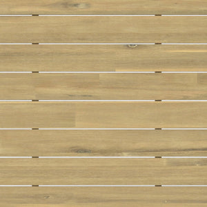 English Elm Kona Handcrafted Outdoor Dining Table in Light Teak - Solid Acacia, Seats 6, 65" x 35", Durable Finish B136P159387