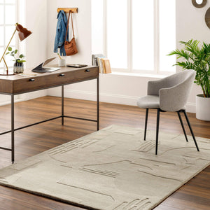 Surya Vilnius 2' X 3' Handmade Wool & Viscose Rug - Stylish Modern Design For Your Cozy Living Space Sage Wool,Viscose Vns2300-23