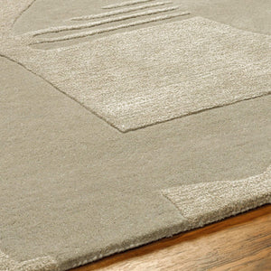 Surya Vilnius 2' X 3' Handmade Wool & Viscose Rug - Stylish Modern Design For Your Cozy Living Space Sage Wool,Viscose Vns2300-23