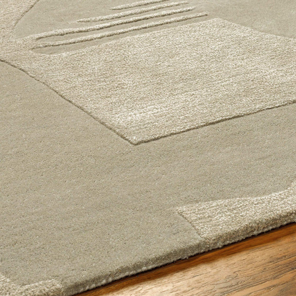 Surya Vilnius 2' X 3' Handmade Wool & Viscose Rug - Stylish Modern Design For Your Cozy Living Space Sage Wool,Viscose Vns2300-23