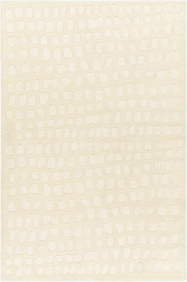 Surya Vilnius 2' X 3' Handmade Wool & Viscose Rug - Stylish Modern Design For Your Cozy Living Space Cream Wool,Viscose Vns2304-23