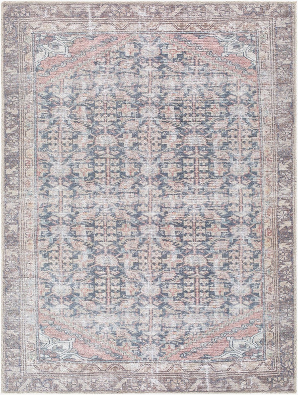 Livabliss Vinny Machine Woven Polyester Rug Low Pile Turkish Craft for Entryways and Bathrooms Black, Cream 2' x 2'11" VNY2315-2211
