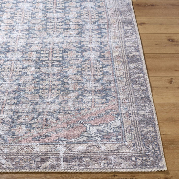 Livabliss Vinny Machine Woven Polyester Rug Low Pile Turkish Craft for Entryways and Bathrooms Black, Cream 2' x 2'11" VNY2315-2211