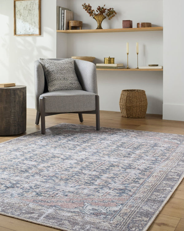 Livabliss Vinny Machine Woven Polyester Rug Low Pile Turkish Craft for Entryways and Bathrooms Black, Cream 2' x 2'11" VNY2315-2211