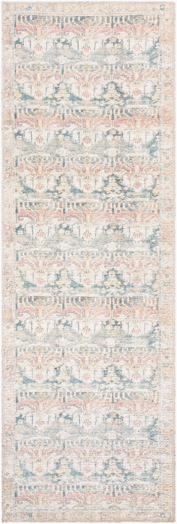 Livabliss Vinny Machine Woven Polyester Area Rug Low Pile Turkish Accent for Entryways and Baths Medium Green, C 2'7" x 7'10" VNY2317-27710