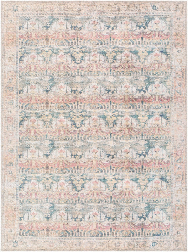 Livabliss Vinny Machine Woven Polyester Area Rug Low Pile Turkish Accent for Entryways and Baths Medium Green, C 8'10" x 12' VNY2317-81012