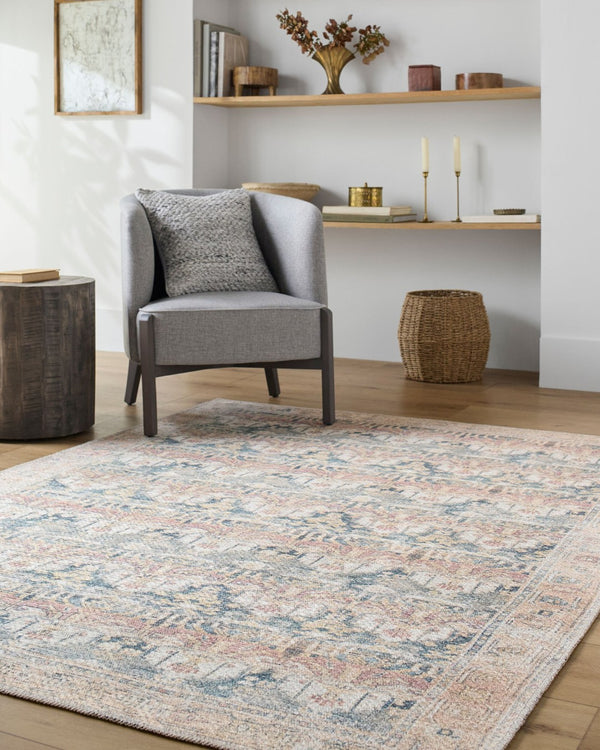 Livabliss Vinny Machine Woven Polyester Area Rug Low Pile Turkish Accent for Entryways and Baths Medium Green, C 8'10" x 12' VNY2317-81012