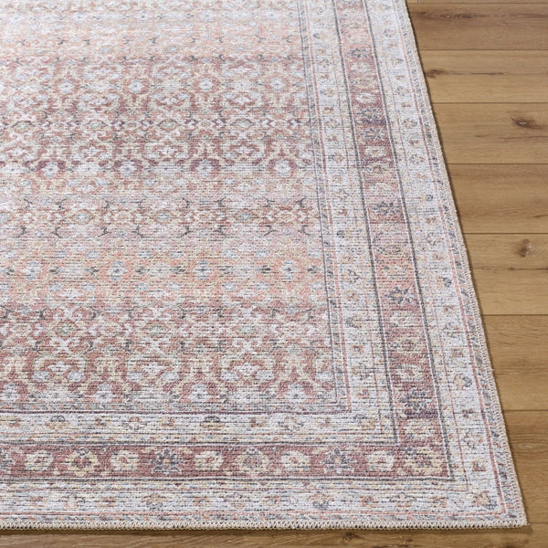 Livabliss Vinny Machine Woven Polyester Accent Rug for Entryways Hallways and High Traffic Spaces Brown, Beige 6'7" x 9' VNY2318-679