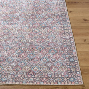 Livabliss Vinny Machine Woven Polyester Accent Rug for Entryways Bathrooms and High Traffic Spaces Red, Pink 8'10" x 12' VNY2319-81012