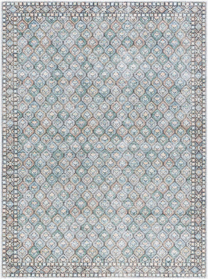 Livabliss Vinny Machine Woven Polyester Rug Low Pile Entryway Accent Turkey Crafted Floor Mat Medium Green, S 2' x 2'11" VNY2320-2211