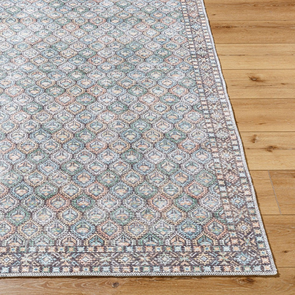 Livabliss Vinny Machine Woven Polyester Rug Low Pile Entryway Accent Turkey Crafted Floor Mat Medium Green, S 2' x 2'11" VNY2320-2211