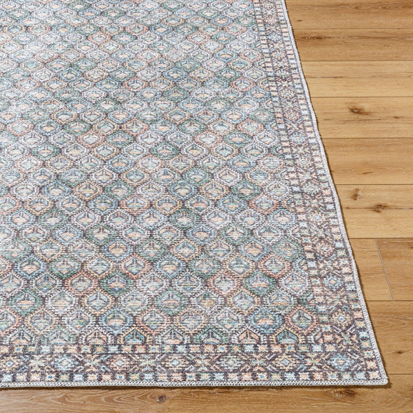 Livabliss Vinny Machine Woven Polyester Rug Low Pile Entryway Accent Turkey Crafted Floor Mat Medium Green, S 2' x 2'11" VNY2320-2211