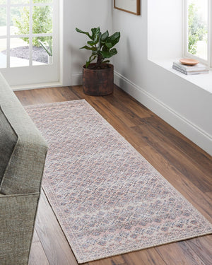 Livabliss Vinny Low Pile Polyester Area Rug Machine Woven in Turkey for High Traffic Spaces Beige, Charcoal 2'7" x 7'10" VNY2321-27710