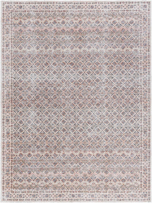 Livabliss Vinny Low Pile Polyester Area Rug Machine Woven in Turkey for High Traffic Spaces Beige, Charcoal 8'10" x 12' VNY2321-81012