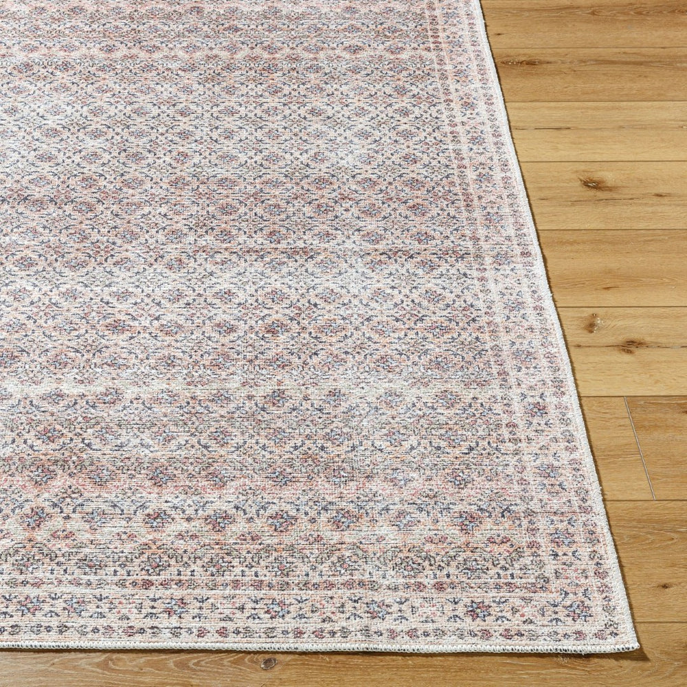 Livabliss Vinny Low Pile Polyester Area Rug Machine Woven in Turkey for High Traffic Spaces Beige, Charcoal 8'10" x 12' VNY2321-81012