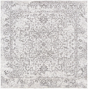 Livabliss Venezia Traditional Turkish Area Rug Polypropylene Ornate Pattern for Living Dining Rooms Slate, Light Be 6'6" x 6'6" Square VNZ2309-67SQ