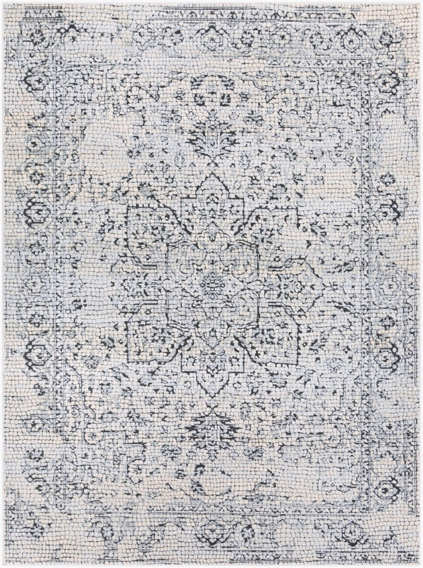 Livabliss Venezia Traditional Turkish Area Rug Polypropylene Ornate Pattern for Living Dining Rooms Slate, Light Be 7'10" x 10'2" VNZ2309-710103