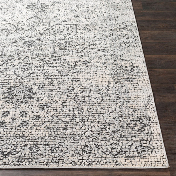 Livabliss Venezia Traditional Turkish Area Rug Polypropylene Ornate Pattern for Living Dining Rooms Slate, Light Be 6'6" x 6'6" Square VNZ2309-67SQ