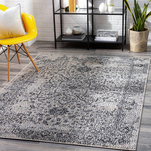 Livabliss Venezia Traditional Turkish Area Rug Polypropylene Ornate Pattern for Living Dining Rooms Slate, Light Be 7'10" x 10'2" VNZ2309-710103