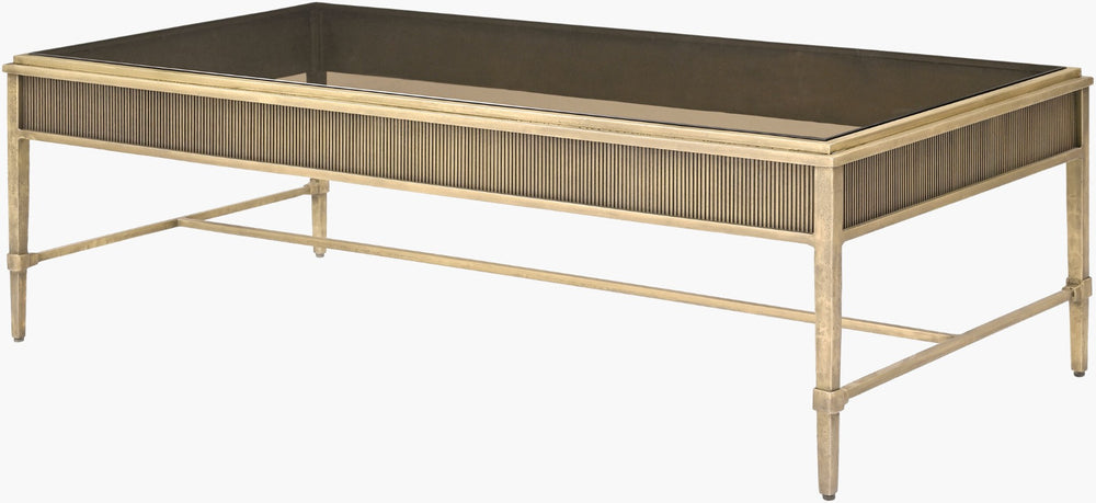 Surya Valenza Handcrafted Rectangular Coffee Table Low Profile Artisan Build for Living Rooms VNZA001-165226