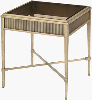 Surya Valenza Square End Table Compact Living Room Accent with Clean Modern Silhouette VNZA003-222020