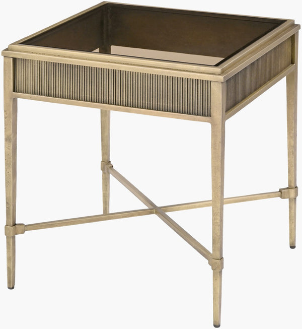 Surya Valenza Square End Table Compact Living Room Accent with Clean Modern Silhouette VNZA003-222020