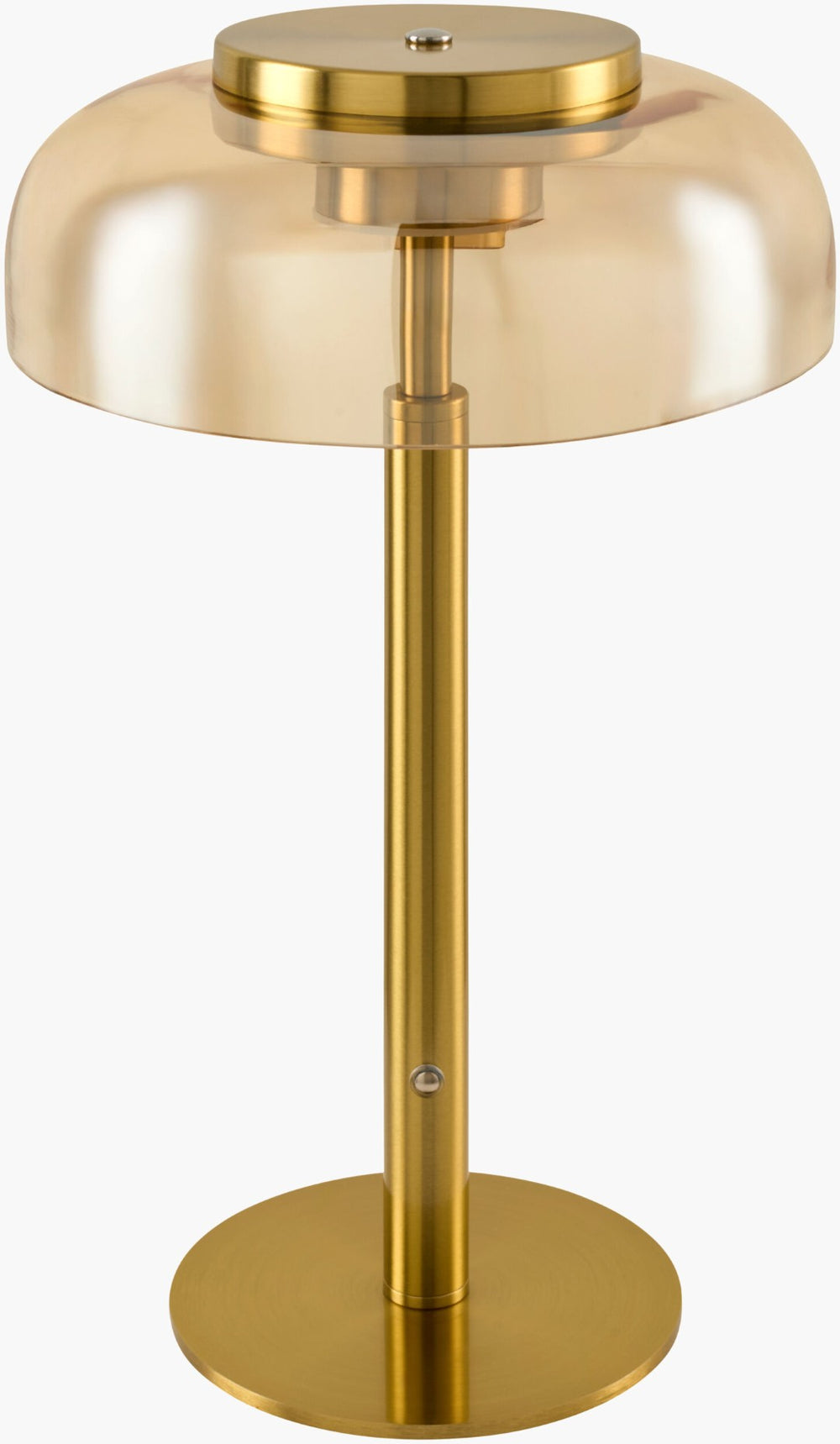 Livabliss Velora Cordless Glass Accent Lamp with Felt Base for Bedside or Shelf Ambiance VOA-001