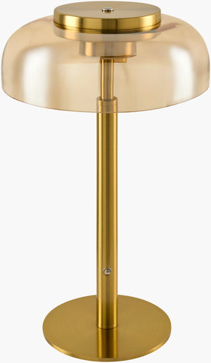 Livabliss Velora Cordless Glass Accent Lamp with Felt Base for Bedside or Shelf Ambiance VOA-001