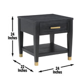 English Elm Steve Silver - Yves - End Table - Black