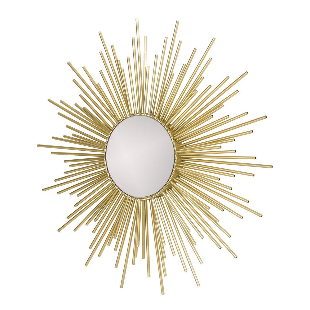 English Elm Christopher Knight Home® - WALL Sunburst Gold Mirror 34.5" Round Tempered Glass Iron Frame Glam Decorative Accent Piece 71552.00