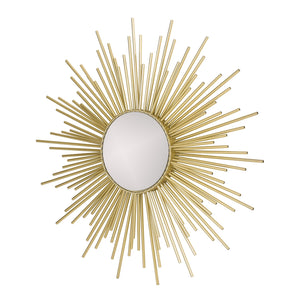 English Elm Christopher Knight Home® - WALL Sunburst Gold Mirror 34.5" Round Tempered Glass Iron Frame Glam Decorative Accent Piece 71552.00
